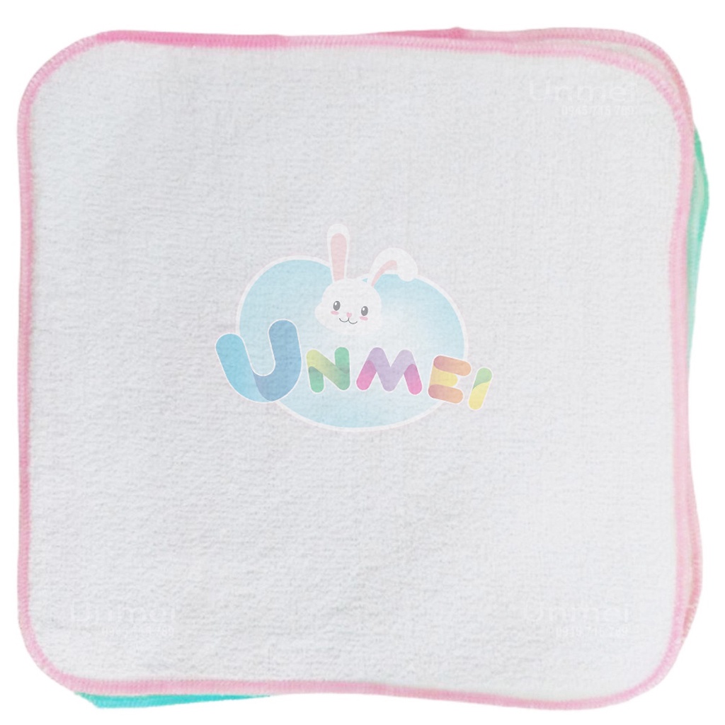 Bịch 10 Tấm Lót Sơ Sinh UNMEI Chống Thấm Giặt Máy 30x30 cm, Viền May Cuốn Biên, dùng nhiều lần Thương Hiệu Unmei