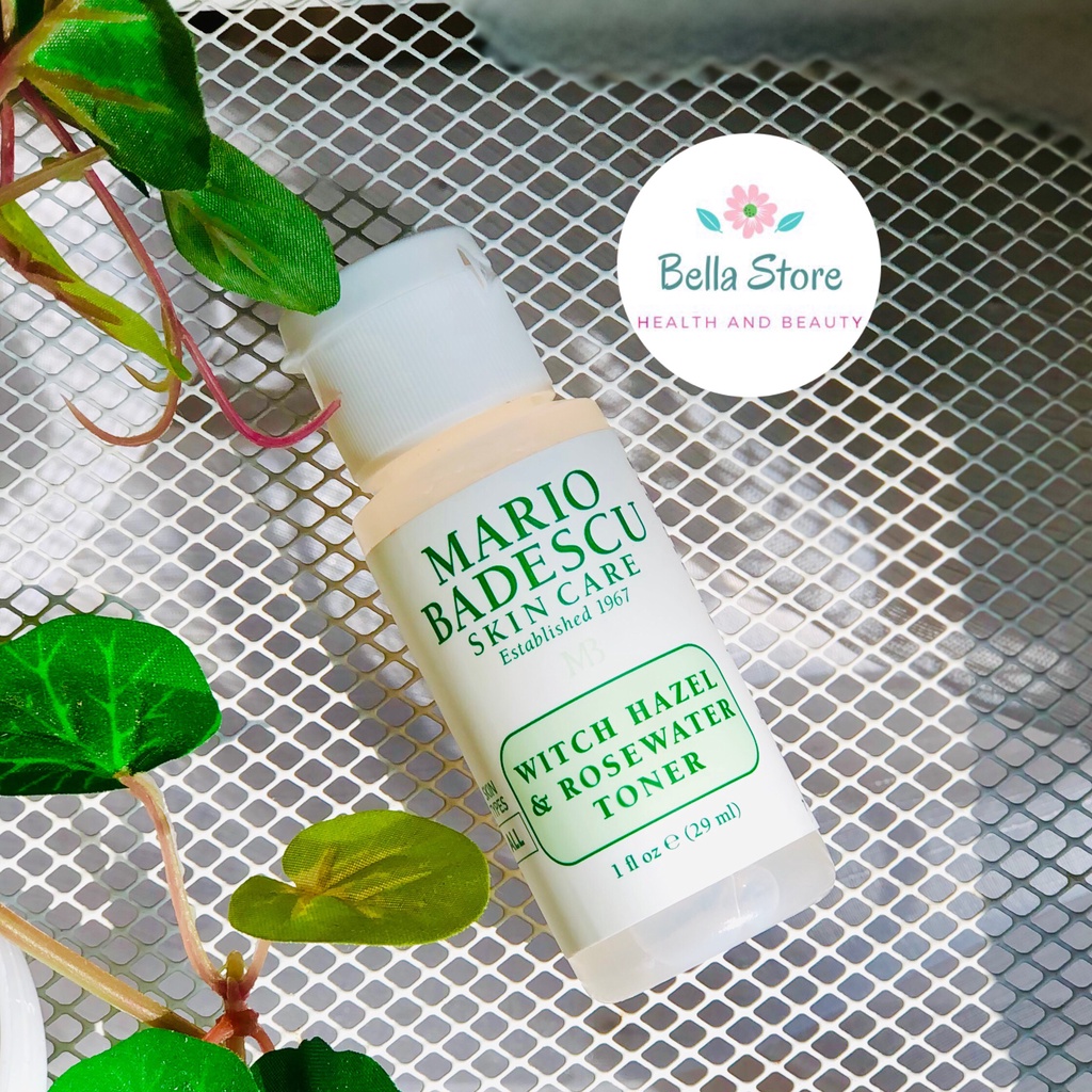 Nước hoa hồng Mario Badescu Witch Hazel & Rose Water Toner 29ml