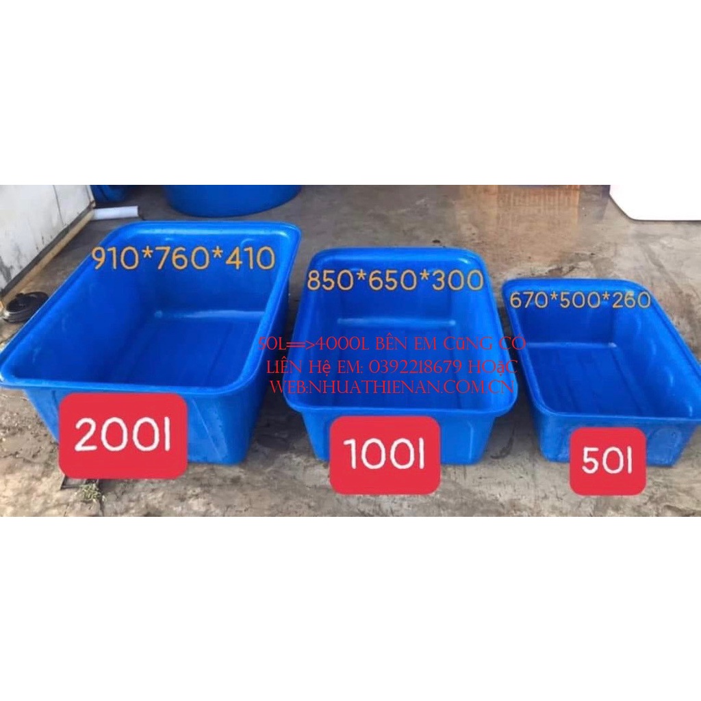 THÙNG NHỰA NUÔI CÁ GIÁ RẺ