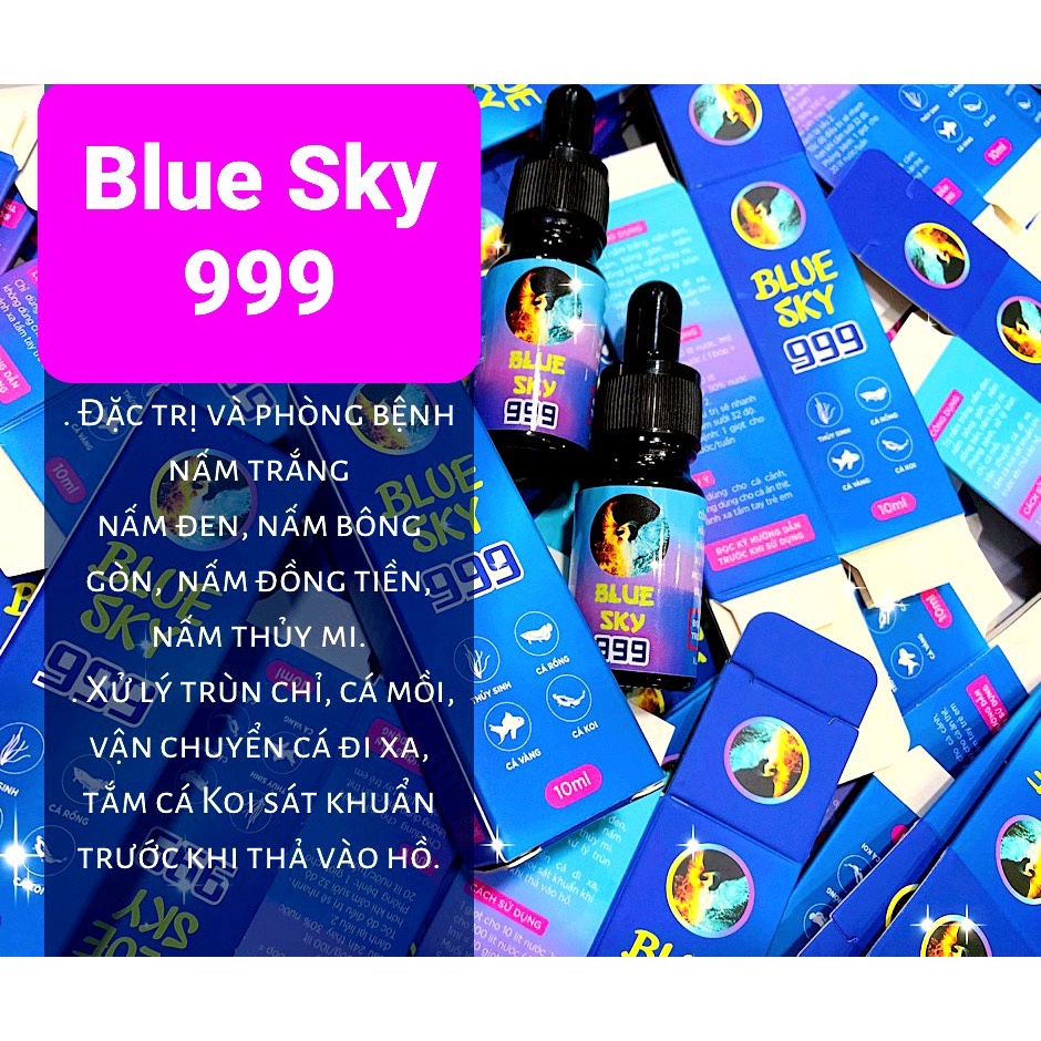 ￼Blue Sky 999 Xử Lý Túm Lắc Cá & Màu, Trị Hầu Hết Các Loại Nấm 50ml, 100ml siêu tiết kiệm