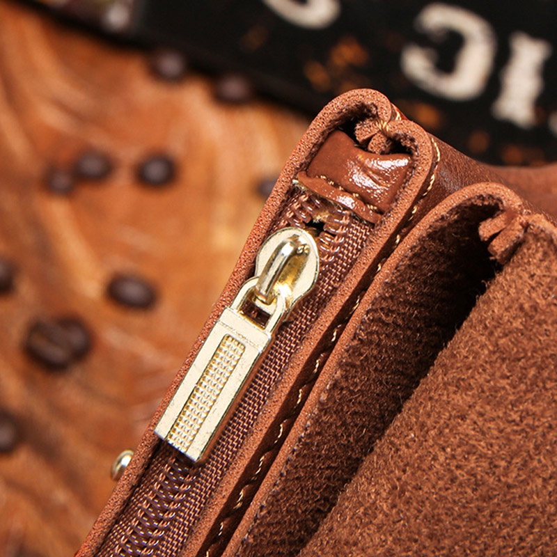 Ví Da PU Đựng Tiền Xu / Thẻ Cài Nút Bấm Hai Lớp Phong Cách Doanh Nhân Cho Nam