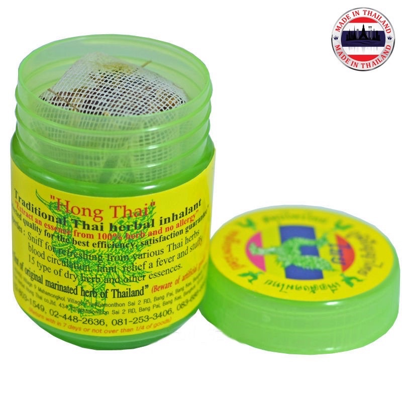 Hũ Hít Thông Mũi Hong Thai Herb Thái Lan, Ống Hít Xoang