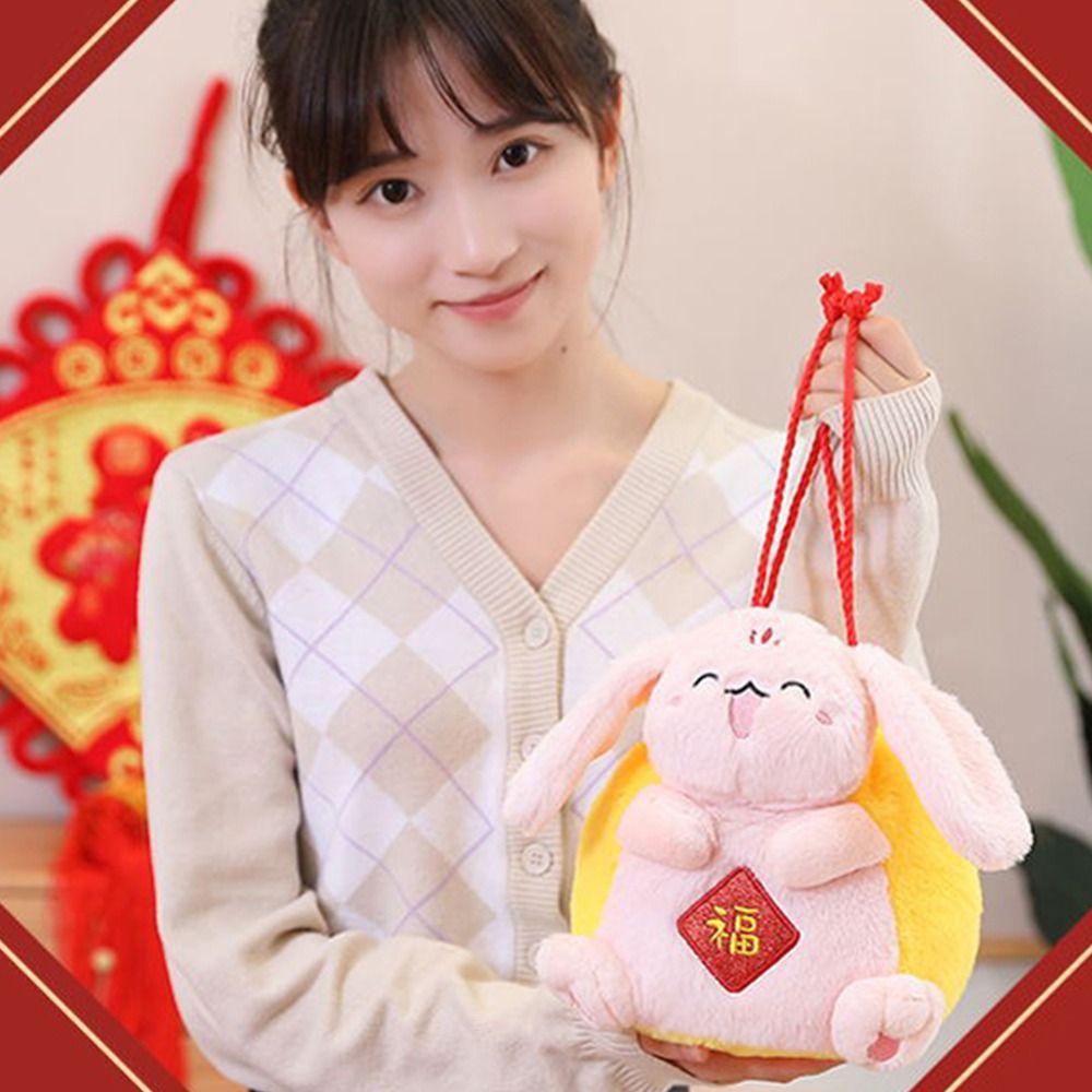 Túi Đeo Chéo Hình Búp Bê Nhồi Bông Sáng Tạo Dễ Thương
