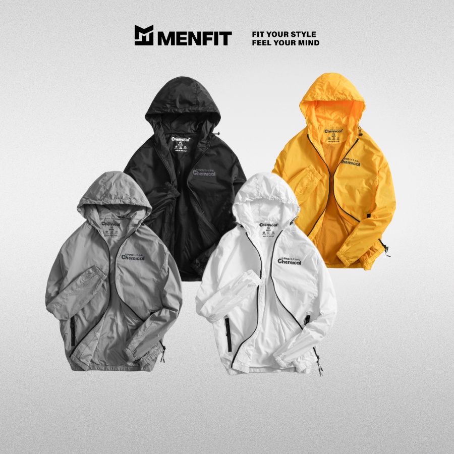 Áo khoác dù unisex cao cấp CHEMICAL 2107001 2 lớp, chống nắng, chống tia UV - MENFIT