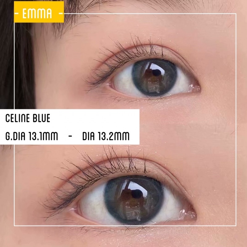 Kính áp tròng Celine Blue/mẫu hót cực tây xinh nổi bật/Trang Emma Lens