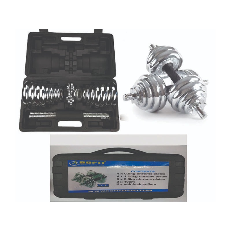 Tạ Tay 30kg Tháo Lắp Mạ Crom cao cấp