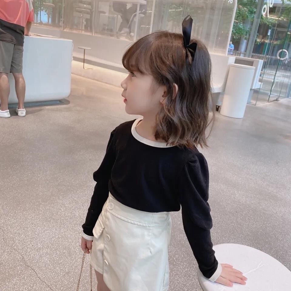 Áo Thun Tay Dài Phong Cách Mới Cho Bé Gái Dễ Phối Đồ