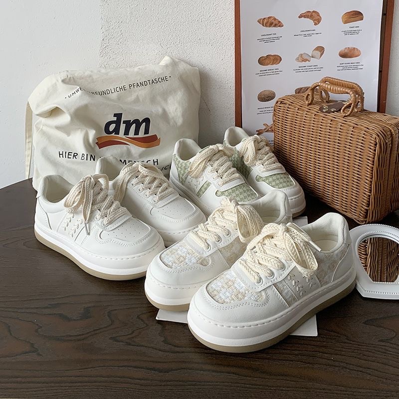 Giày thể thao nữ bánh mì độn đế 2022 phong cách Hàn Quốc