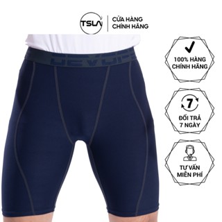 Quần legging giữ nhiệt thể thao thun ôm đùi short tập gym bó cơ pro combat đá bóng rổ TSLA DEL1004