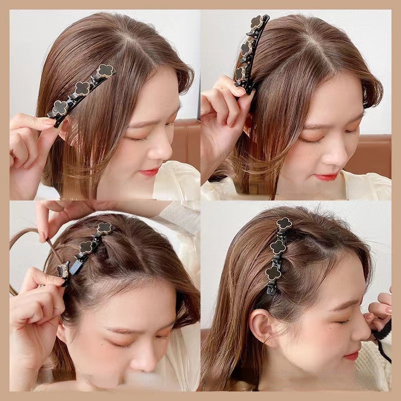 1 Kẹp Tóc Hoa Đính Ngọc Trai Thời Trang Cho Nữ