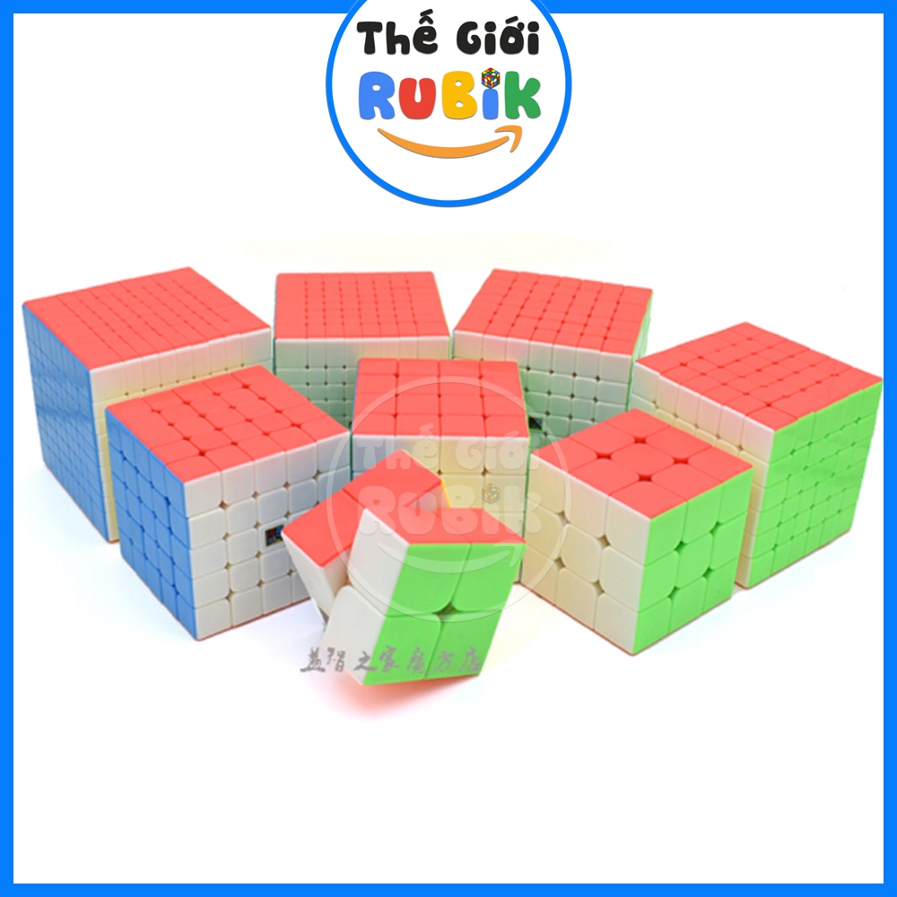 Combo 2x2 3x3 4x4 5x5 6x6 7x7 8x8 9x9 Sticlerless MoYu Meilong. Đồ chơi thông minh | Thế Giới Rubik