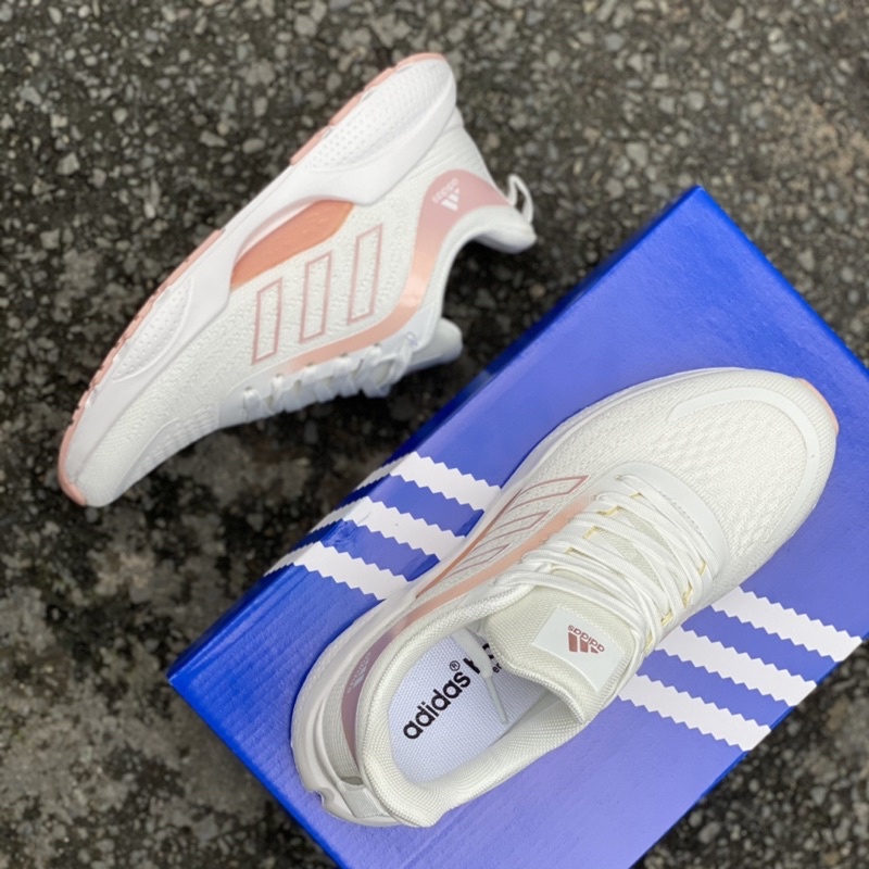 Giày chạy bộ thể thao tập gym nữ trăng phối kem A152