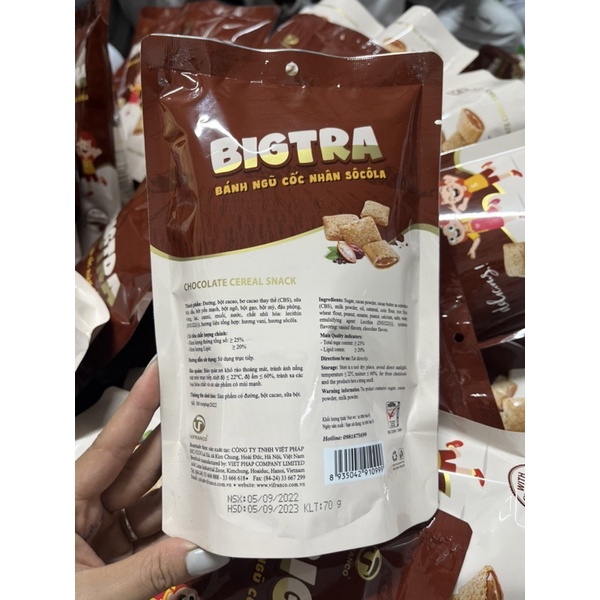 Túi Bánh Nhân Kem SCL Bigtra 70g