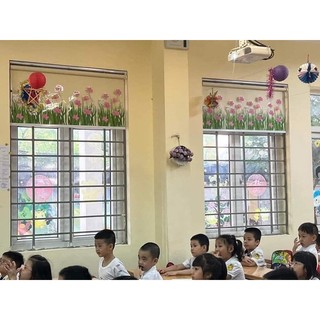 Hoa trang trí chân bảng ( set 10 tấm)