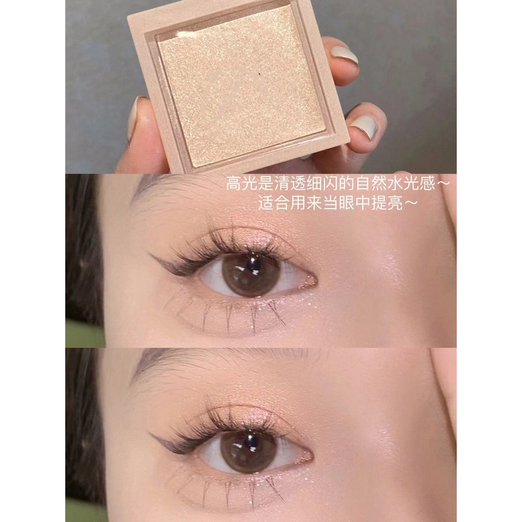 Muge LEEN Phấn Bắt Sáng Ánh Ngọc Trai Siêu Sáng Trang Điểm Khuôn Mặt