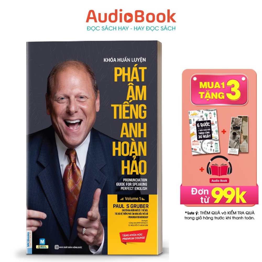 Sách Khóa huấn luyện phát âm tiếng Anh hoàn hảo (Paul Gruber)