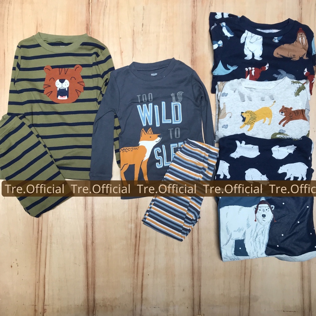 (part 1) Bộ thu đông cotton C@ter bé trai hình động vật