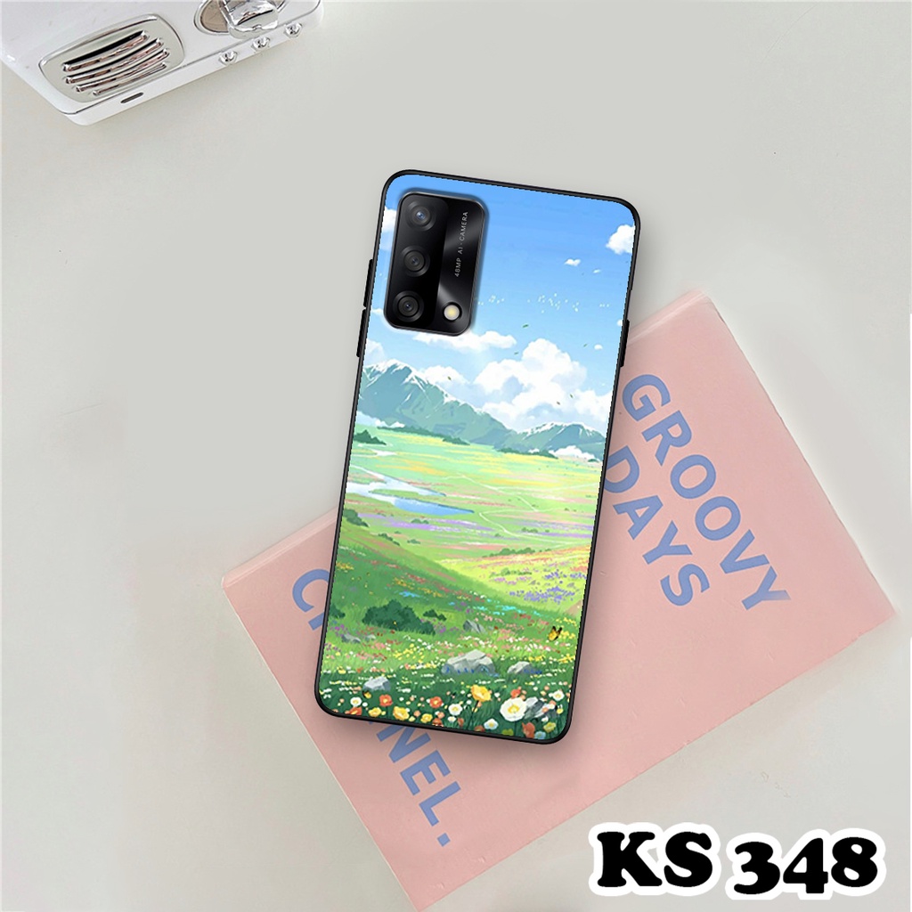 Ốp lưng Oppo A74 - Oppo A74 5G - Ốp in hình Cánh đồng hoa - Chất liệu TPU siêu bền
