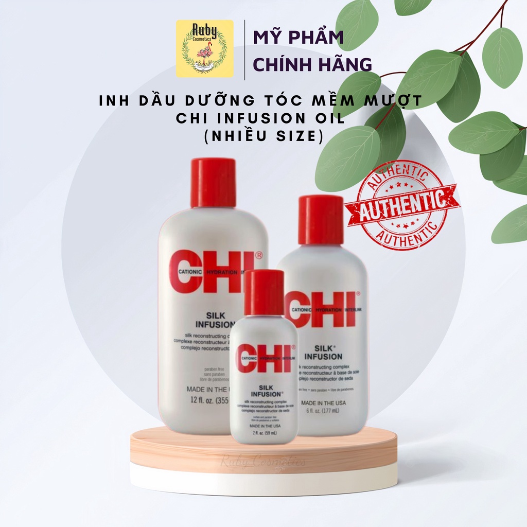 Dầu Dưỡng Tóc CHI Silk Infusion (Chai 59ml,177ml)
