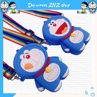 Túi silicon pop it đeo chéo Doraemon Đô Rê Mon siêu dễ thương