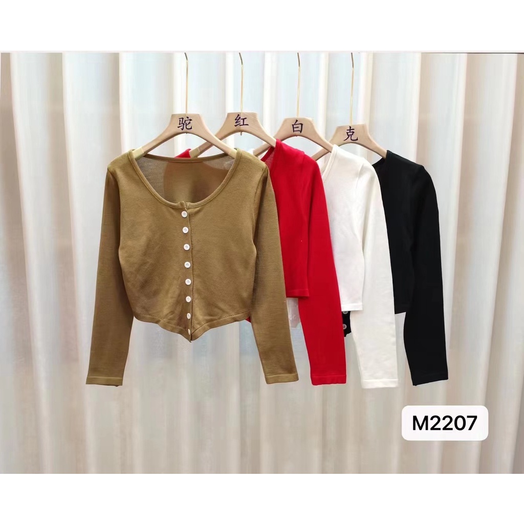 Áo cardigan Dệt Kim Tay Dài Dáng Ôm 4 Màu Trơn Phong Cách Hàn Quốc Thời Trang Cho Nữ