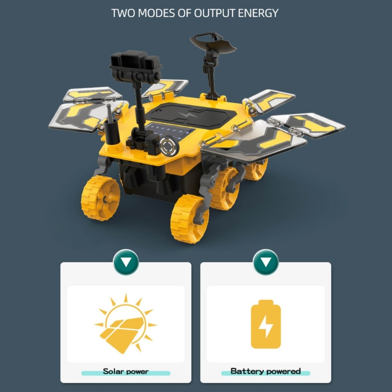 Đồ Chơi Lắp Ráp Rô Bốt Fol Solar Mars Rover Sử Dụng Năng Lượng Mặt Trời DIY