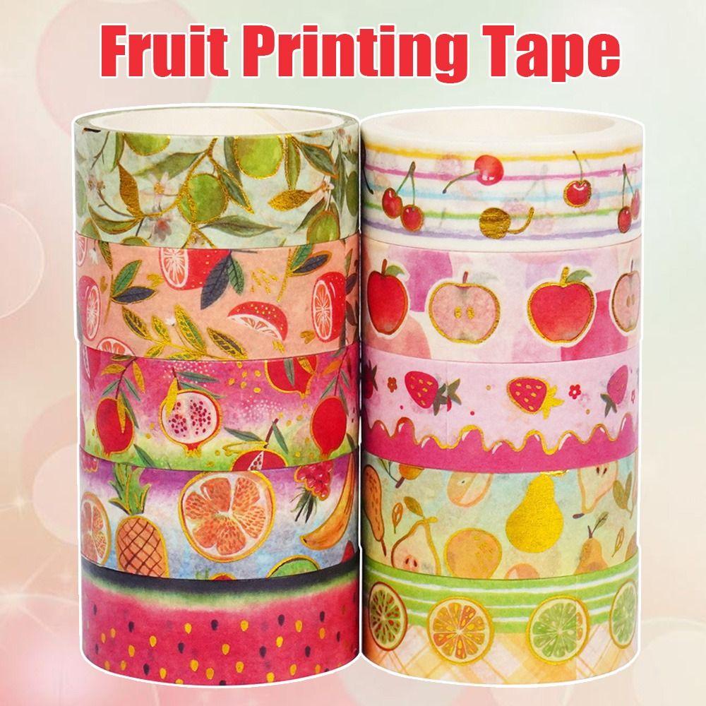 CHOOKEY 10 Cuộn Băng Keo Dán Trang Trí Sổ Tay