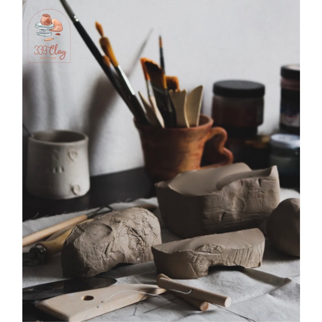 Đất sét trắng mịn làm gốm nguyên bản tự nhiên 1 kg