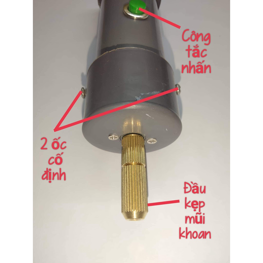 Máy khoan mini 12v từ motor 380 siêu mạnh