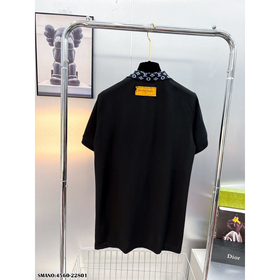 Áo Polo Nam LV Cổ Caro Chất Cotton Mát Mịn - Áo Phông Nam Cổ Bẻ Thêu Logo Cao cấp