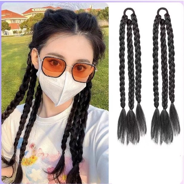 Tóc Giả Dây Buộc Đuôi Ngựa 3in1 Thời Trang Dành Cho Nữ Giá 1 Bên