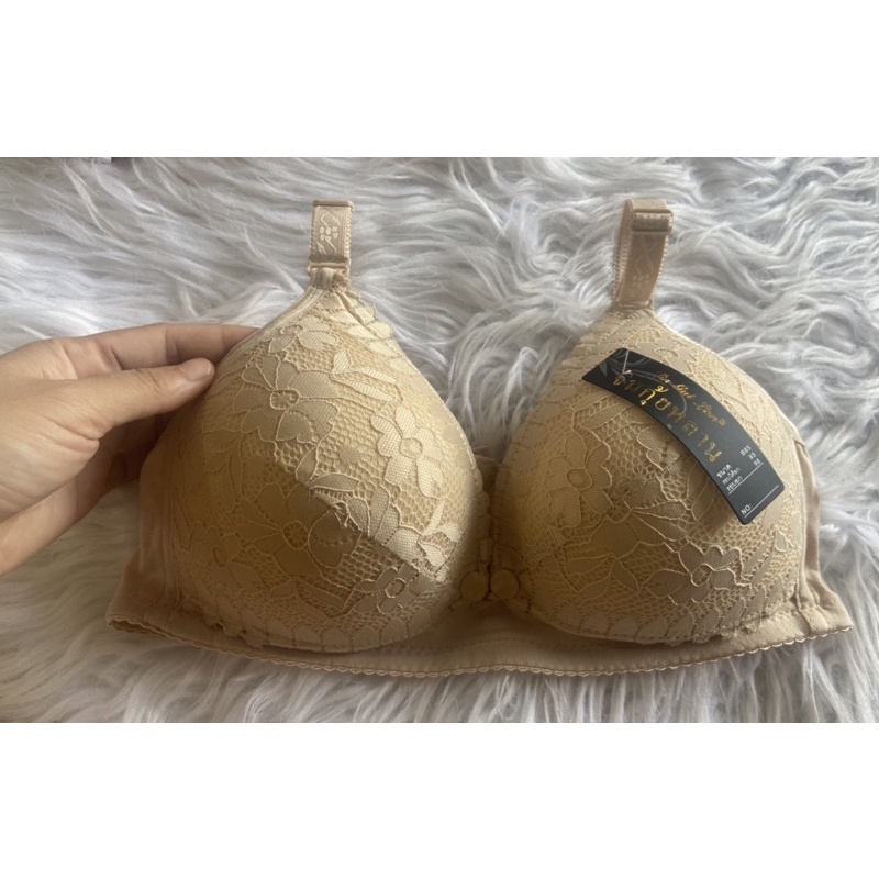 Áo lót bầu ren hoa có khuy cho con ti tiện lợi -ảnh thật shop tự chụp- Hàng loại 1 -chống chảy xệ