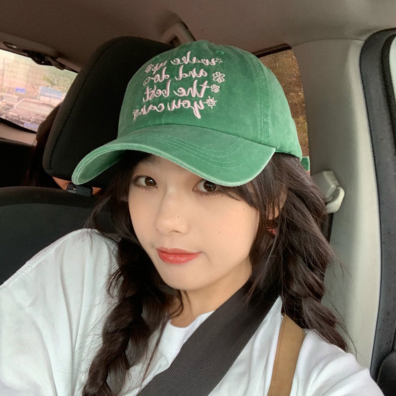 Mũ Lưỡi Trai Cotton Thiết Kế Chữ In Chống Nắng Mùa Hè