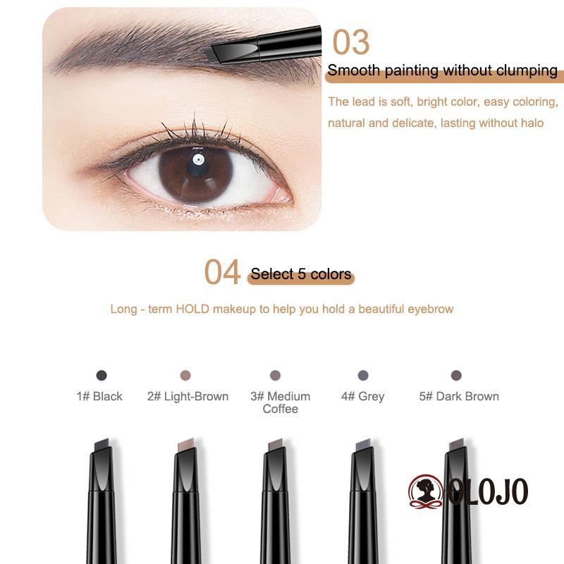Bút Kẻ Lông Mày Hai Đầu Chống Thấm Nước Và Mồ Hôi Không Nhòe Tạo Hiệu Ứng Ba Chiều