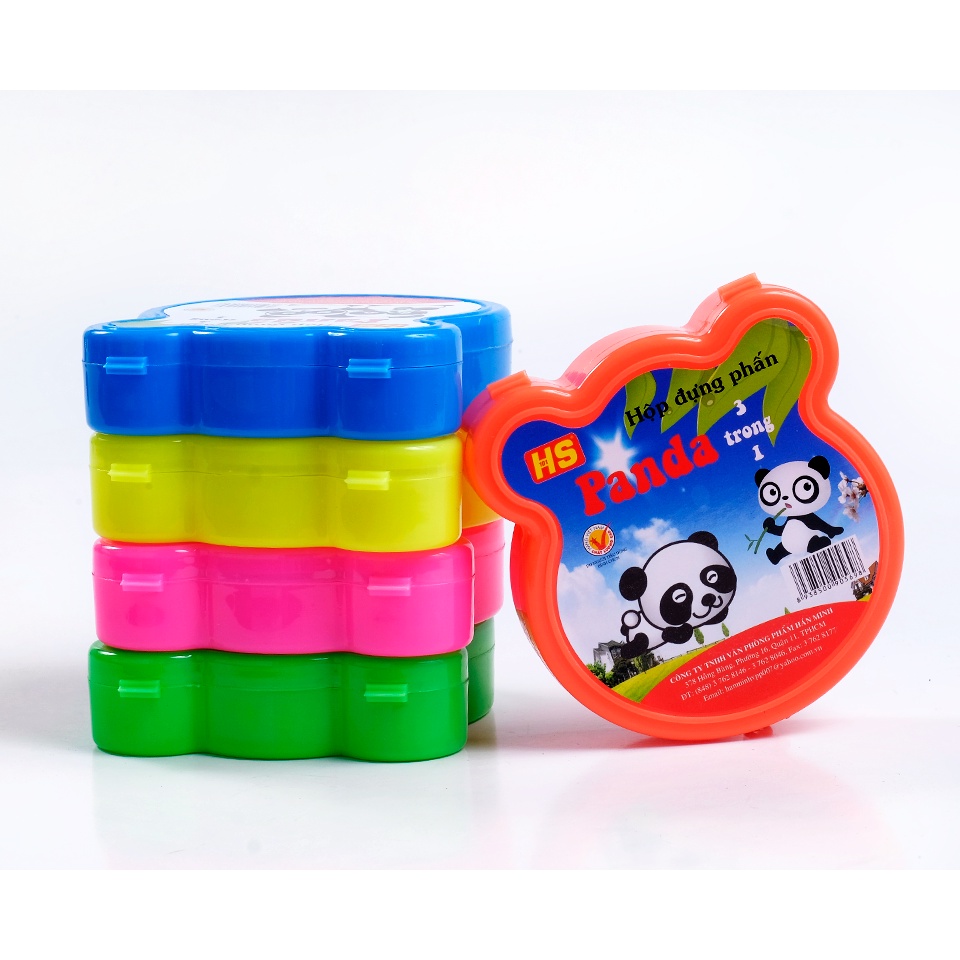 Hộp Đựng Phấn HS Panda 3 Trong 1