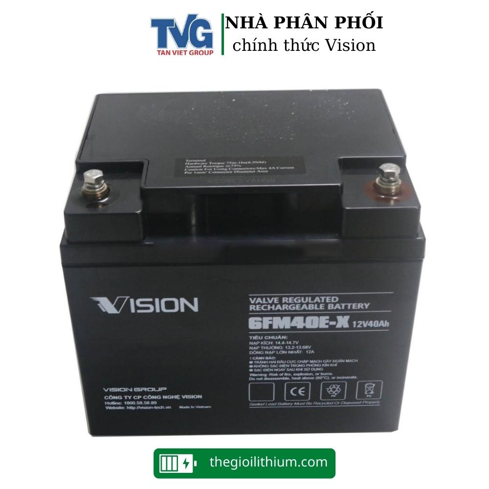 Ắc quy chính hãng Vision Ắc quy Vision 6FM40E-X 12V 40Ah