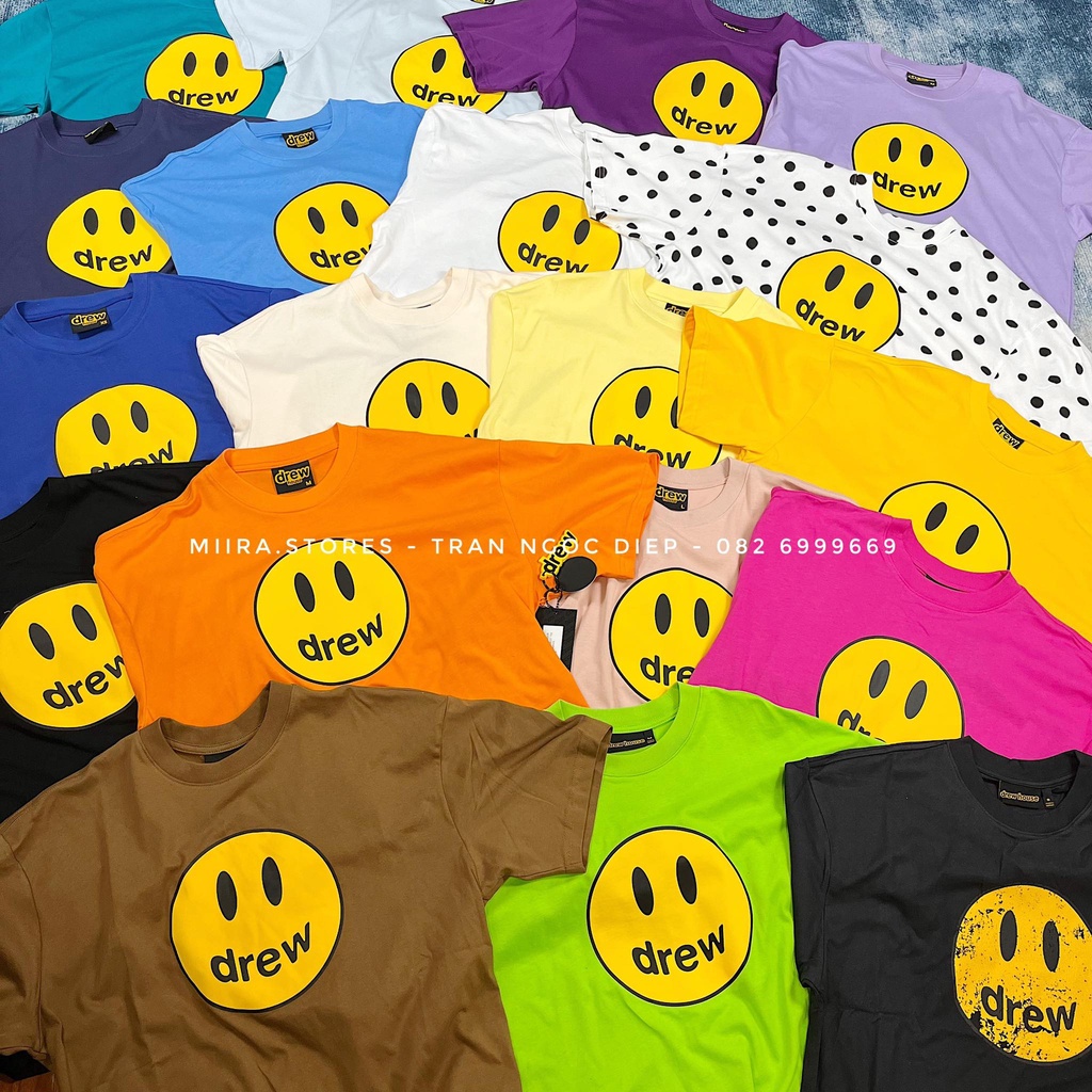 MASCOT TEE SS21 - Áo thun tee in hình mặt cười MASCOT - DREW HOUSE - BEST QUALITY SS21
