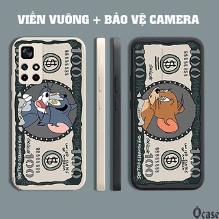 Ốp lưng Xiaomi Poco M4 Pro 5G in hình Mèo và Chuột cạnh viền vuông có bảo vệ camera