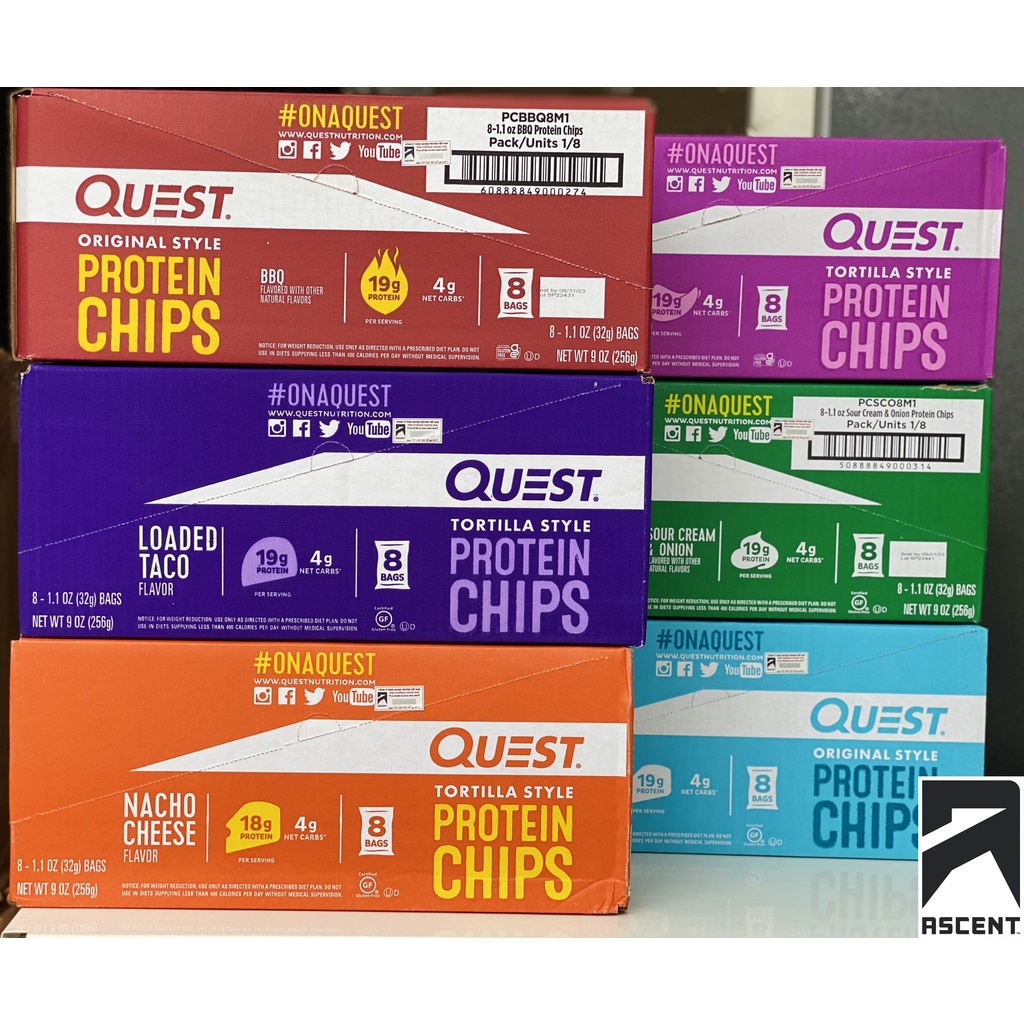 Bánh Quest Protein Chips bán chạy nhất thế giới đủ vị