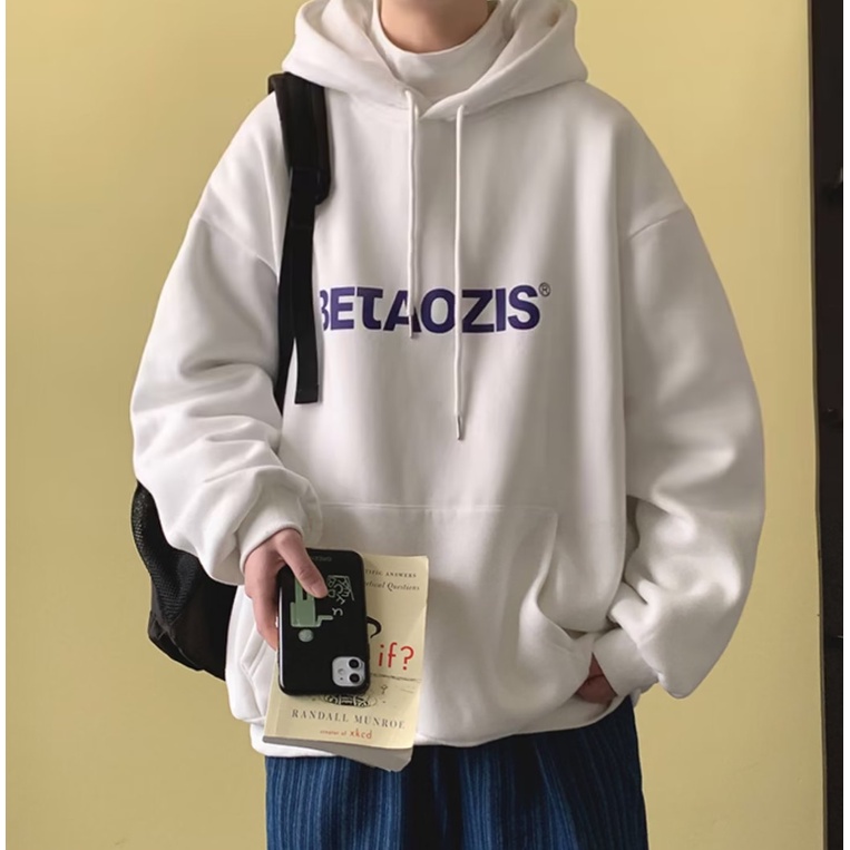 Áo hoodie In Chữ Thời Trang Hàn Quốc Cho Nam Nữ