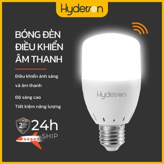 Bóng đèn led Hyderson E27 cảm biến tự động 6W 6500K tự động bật/ tắt cho hành lang/ cầu thang/ nhà để xe/ hiên