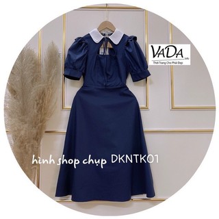 (SHOP TÁO ĐỎ BIGSIZE 50KG ĐẾN 90kg) đầm midi khoét ngực tay phồng