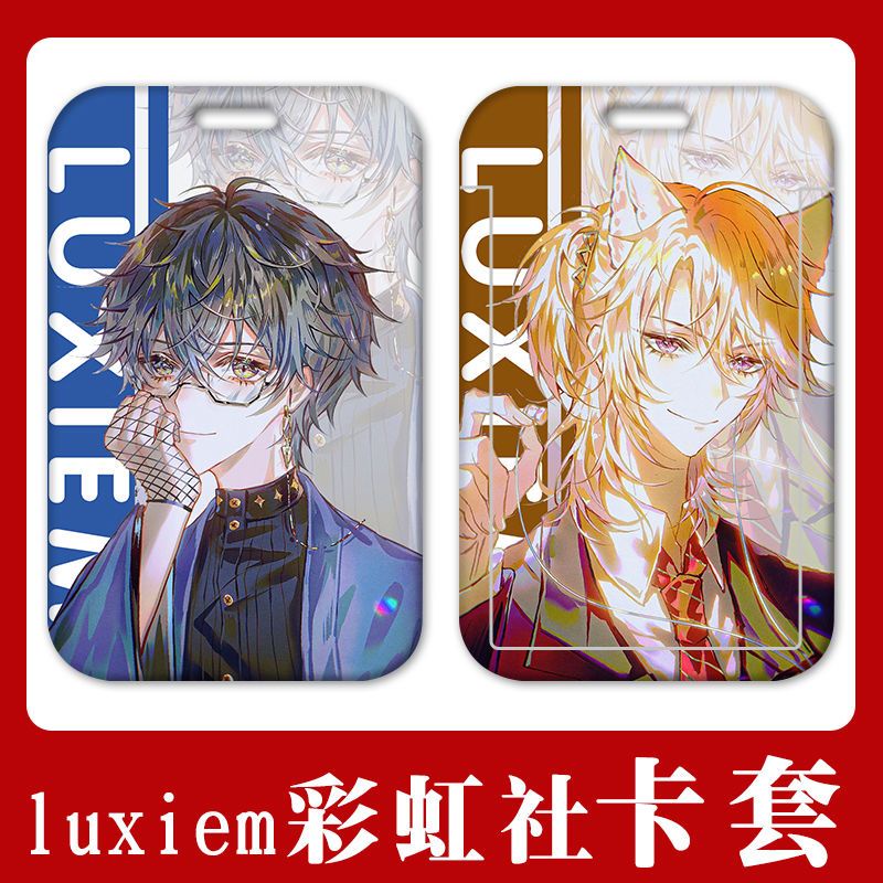 Ví Đựng Thẻ Họa Tiết Hoạt Hình Anime luxiem / Vox / Akuma Cho Học Sinh Giá Đỡ