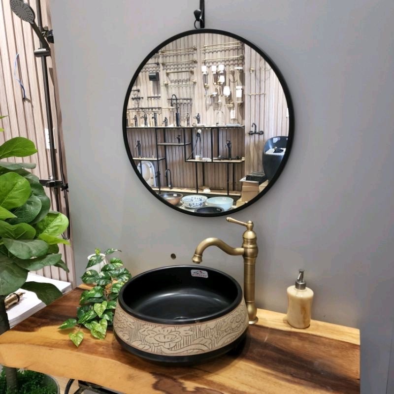 Chậu sứ mỹ thuật - lavabo nghệ thuật [ BH 10 năm]