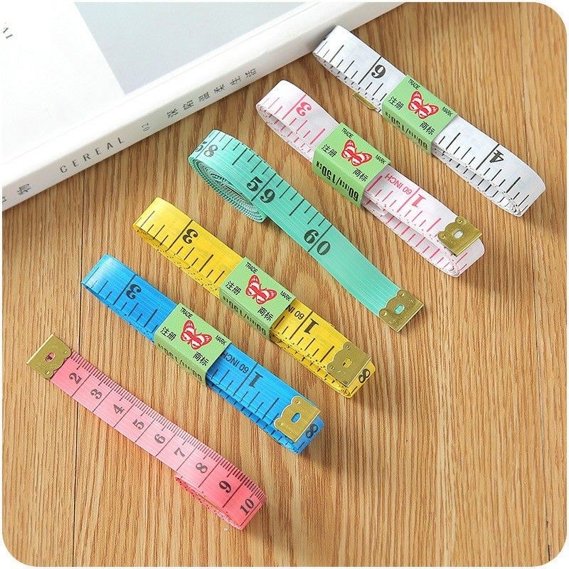 Thước dây 1,5m nhiều màu bền đẹp đo chiều cao, vòng eo