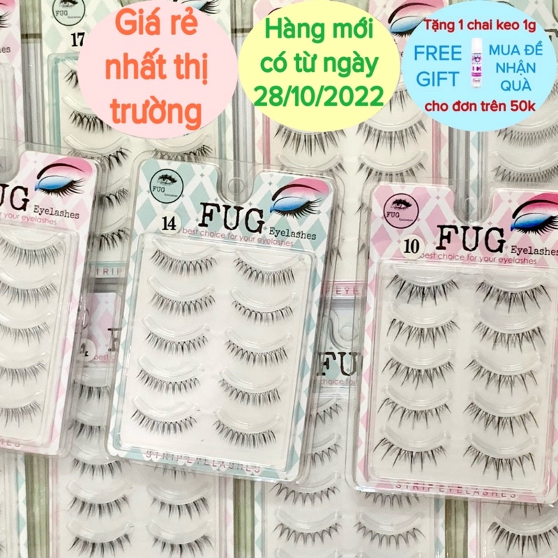 Lông mi giả gân trong siêu tự nhiên siêu HOT 5 cặp FUG