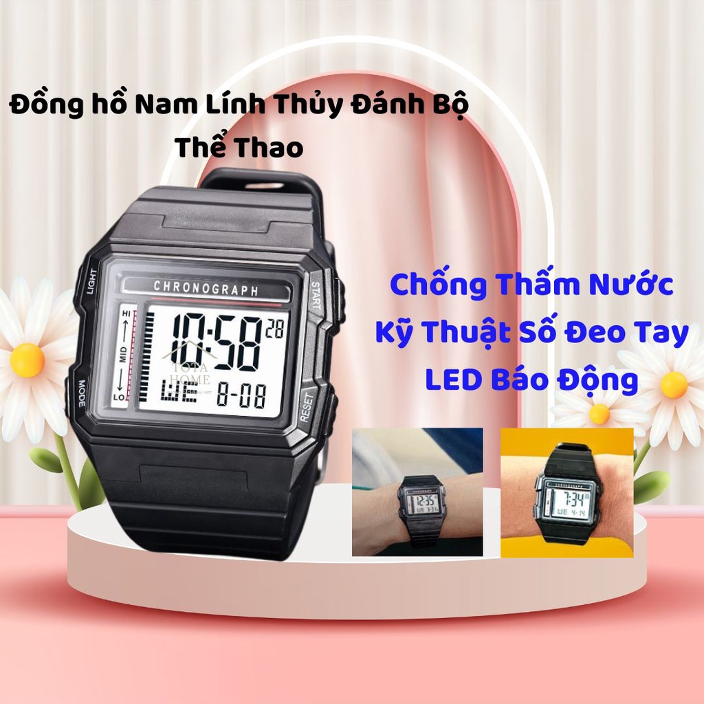 Đồng hồ Nam DIRAY CHRONOGRAPH Đồng Hồ Thể Thao,Chống Thấm NướcBấm Giờ Đèn Nền