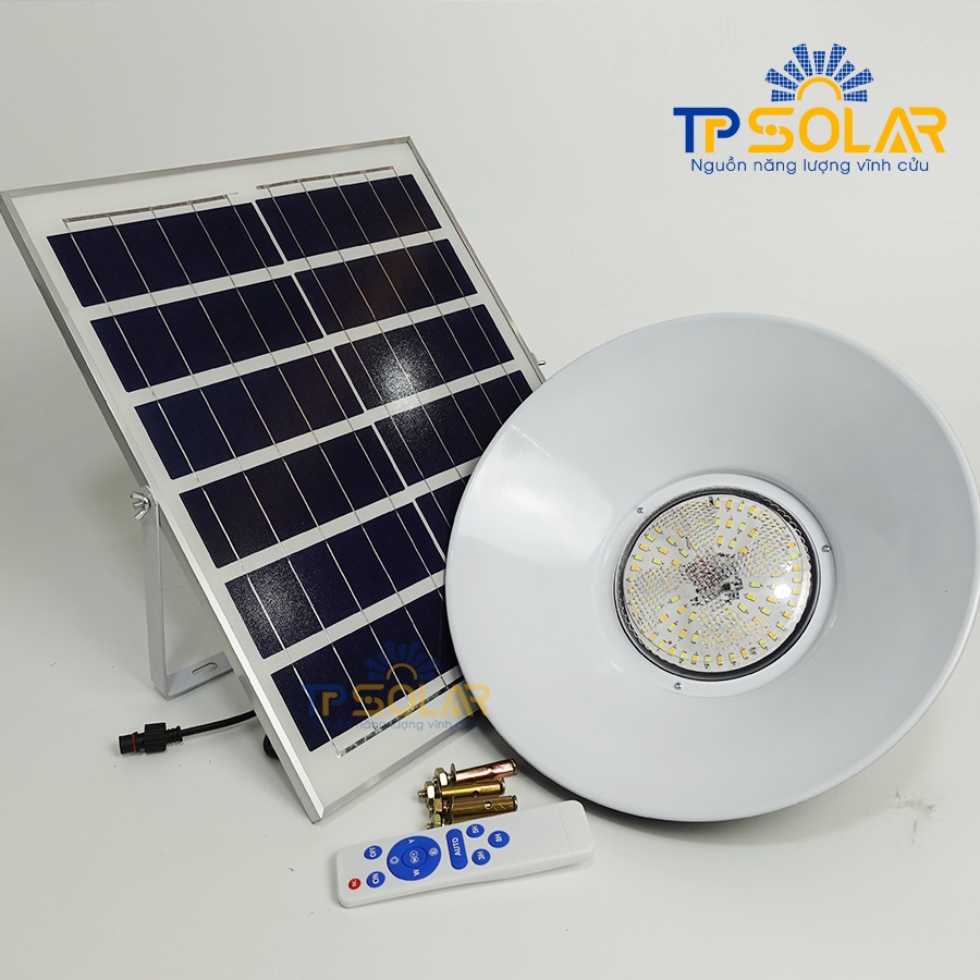 Đèn Thả Trần Hình Loa, Đèn Chụp, Đèn Năng Lượng Mặt Trời TPSolar TP-W200 Công Suất 200W Cảm Biến Tự Động, Thẩm Mỹ Cao