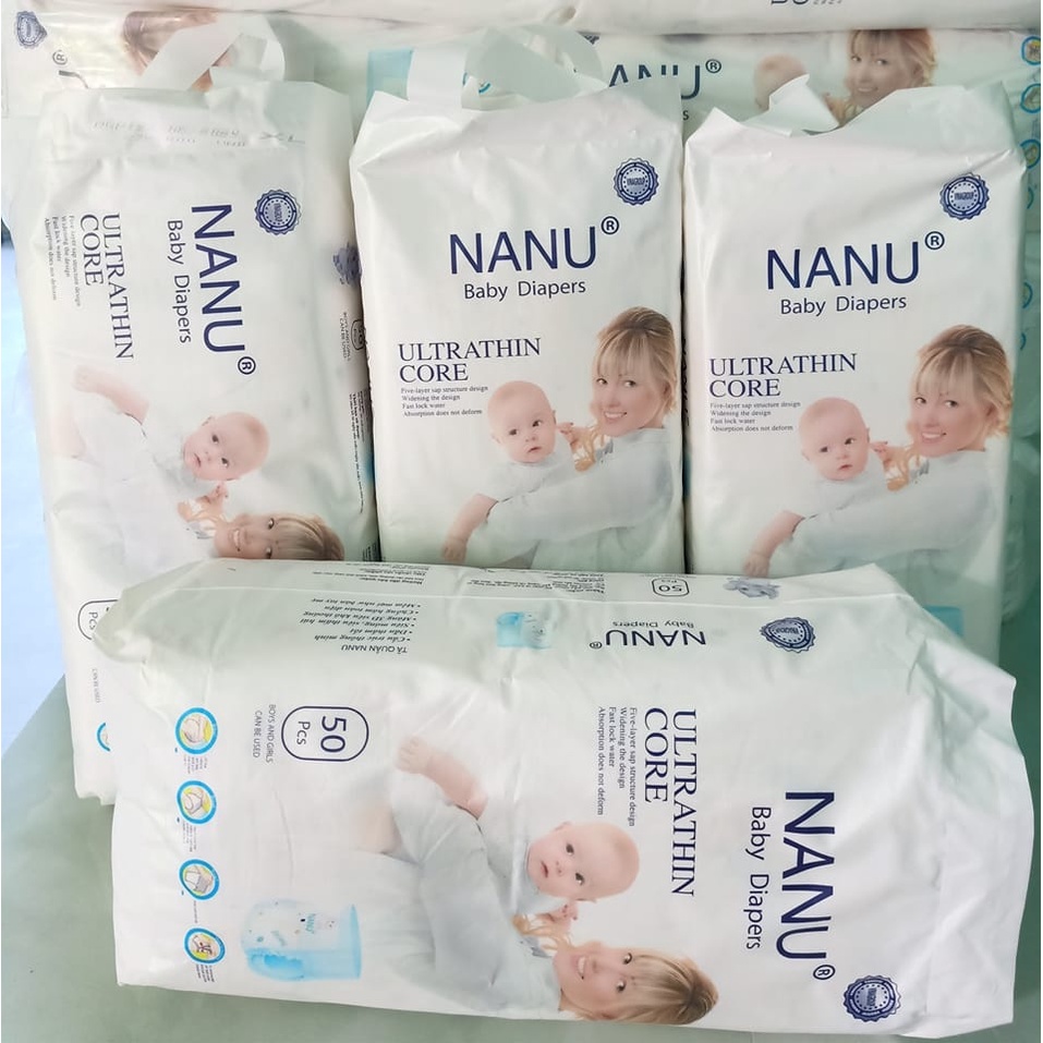 100 bỉm quần nanu size  L nâng niu làn da bé yêu
