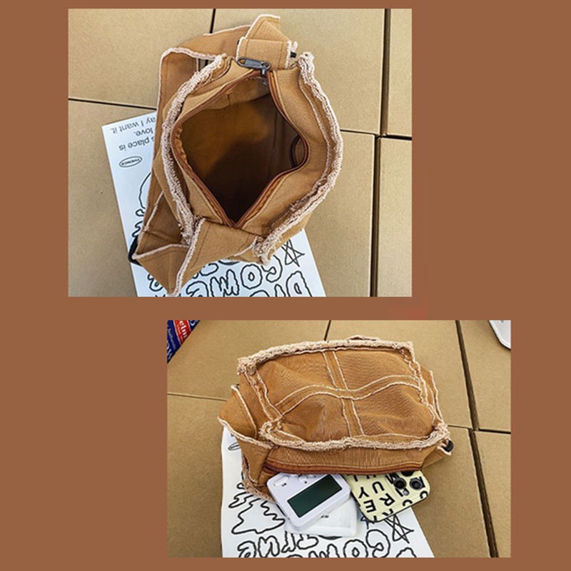 Túi Đeo Chéo Vải Canvas Phong Cách Nhật Bản Thời Trang Mới 2022